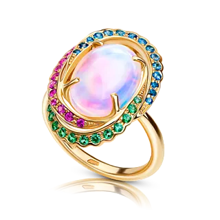 Кольцо c опалом