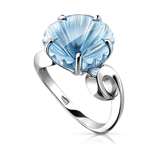 КОЛЬЦО С ТОПАЗОМ SKY