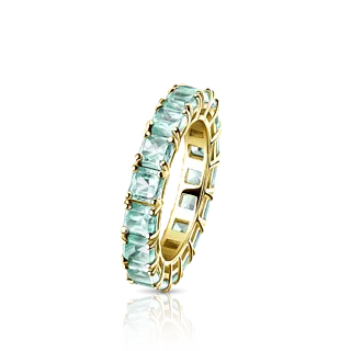 Кольцо с бериллами