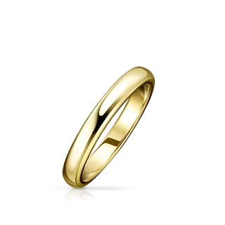 Обручальное кольцо из желтого золота