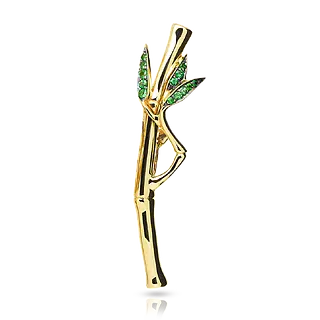 БРОШЬ BAMBOO ИЗ ЗОЛОТА