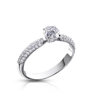 Кольцо с бриллиантом