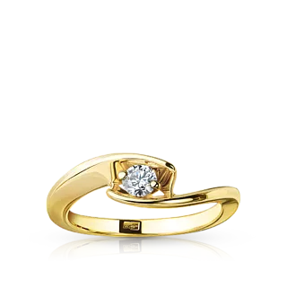 Кольцо с бриллиантом