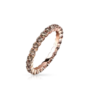 Кольцо с коньячными бриллиантами