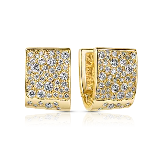 Серьги звездное небо с бриллиантами