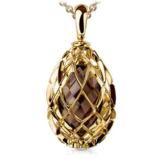 Подвеска с раухтопазом