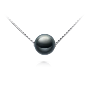 Черная жемчужина на цепочке