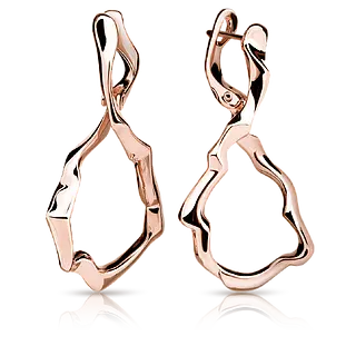Золотые серьги INFINITY