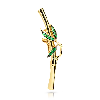 БРОШЬ BAMBOO ИЗ ЗОЛОТА