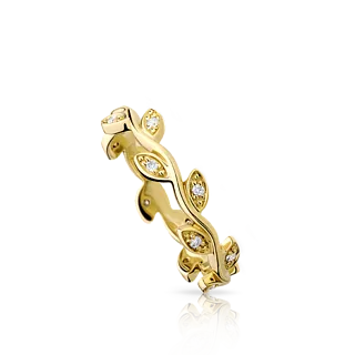 Золотое кольцо с бриллиантами