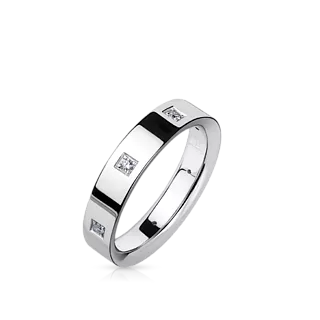 Кольцо из белого золота с бриллиантами