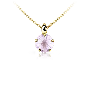 Подвеска с лавандовым кварцем