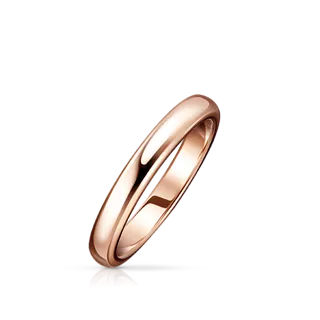 Обручальное кольцо из розового золота