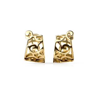 Серьги из желтого золота