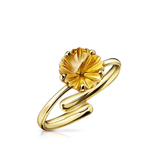 Кольцо с цитрином