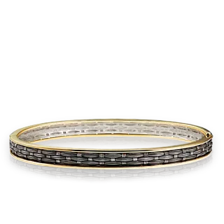 Мужской браслет из желтого и белого золота