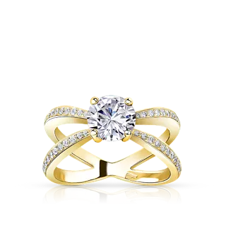 Кольцо с бриллиантом