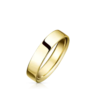 Обручальное кольцо из желтого золота