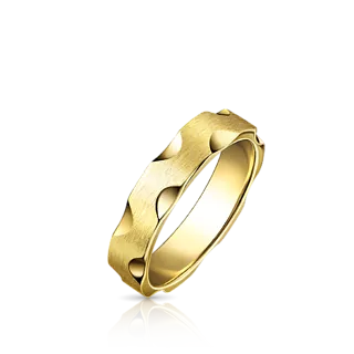 Обручальное кольцо из желтого золота
