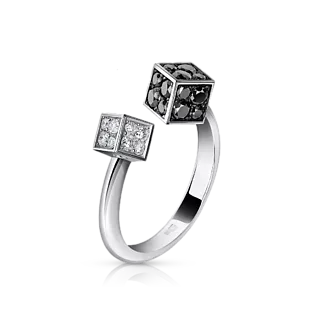 Кольцо CUBE c бриллиантами