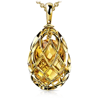 Подвеска с цитрином