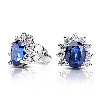 Серьги с сапфирами **ROYAL BLUE**.
