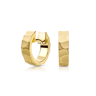 Серьги из фактурного золота