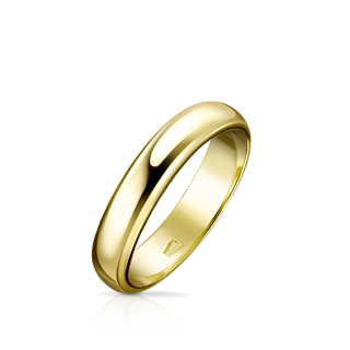 Классическое обручальное кольцо 
