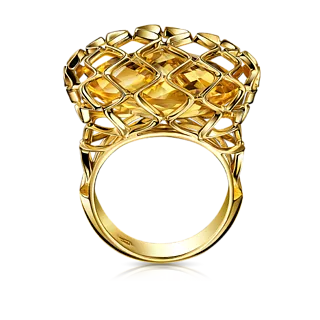 Кольцо с цитрином