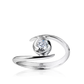 Кольцо TORNADO с бриллиантом