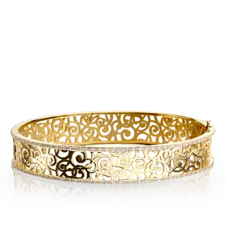 Золотой браслет с бриллиантами